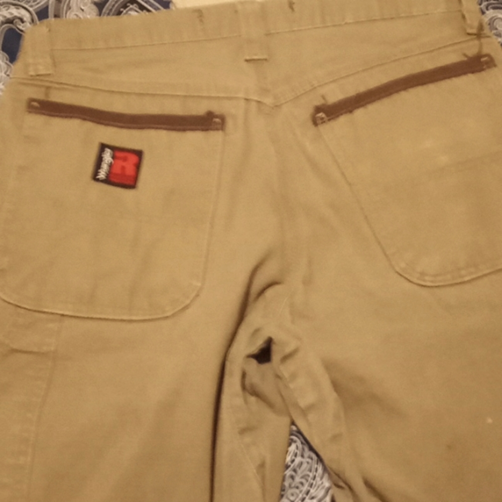 Wrangler work pants, 30×32, dark green, 5 pocket carpenter pants,